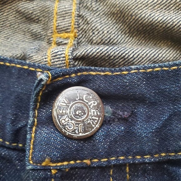 J Crew Boy Jean Women Size 30‎ S Button Fly Stretch Denim Dark Wash - Picture 11 of 13